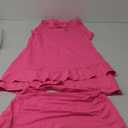 Viracy Tennis Dress for Women Sleeveless Golf Dresses with Shorts and Pockets Ruffle Zip Up Stand Collar Golf Outfits (Extra Large Solid Hot Pink)