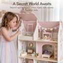 Giant bean Cloud Cottage Wooden Dollhouse for Girls with Furniture Set, Large