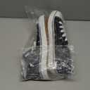 Womens Canvas Sneakers High Top Lace ups Casual Walking Shoes (9, Black Daisy)