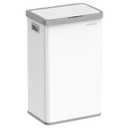 SONGMICS Motion Sensor Trash Can, 18-Gallon (68L) Automatic Kitchen Garbage Can with Stay-Open Lid, Soft Close, Stainless Steel, 15 Trash Bags Included, Cloud White ULTB630W68