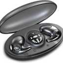 Invisible Sleep Wireless Earphone, Sleeping Earbuds for Side Sleepers Built-in Mic, Earbuds for Sleeping with Type-C Fast Charging Case (Black)