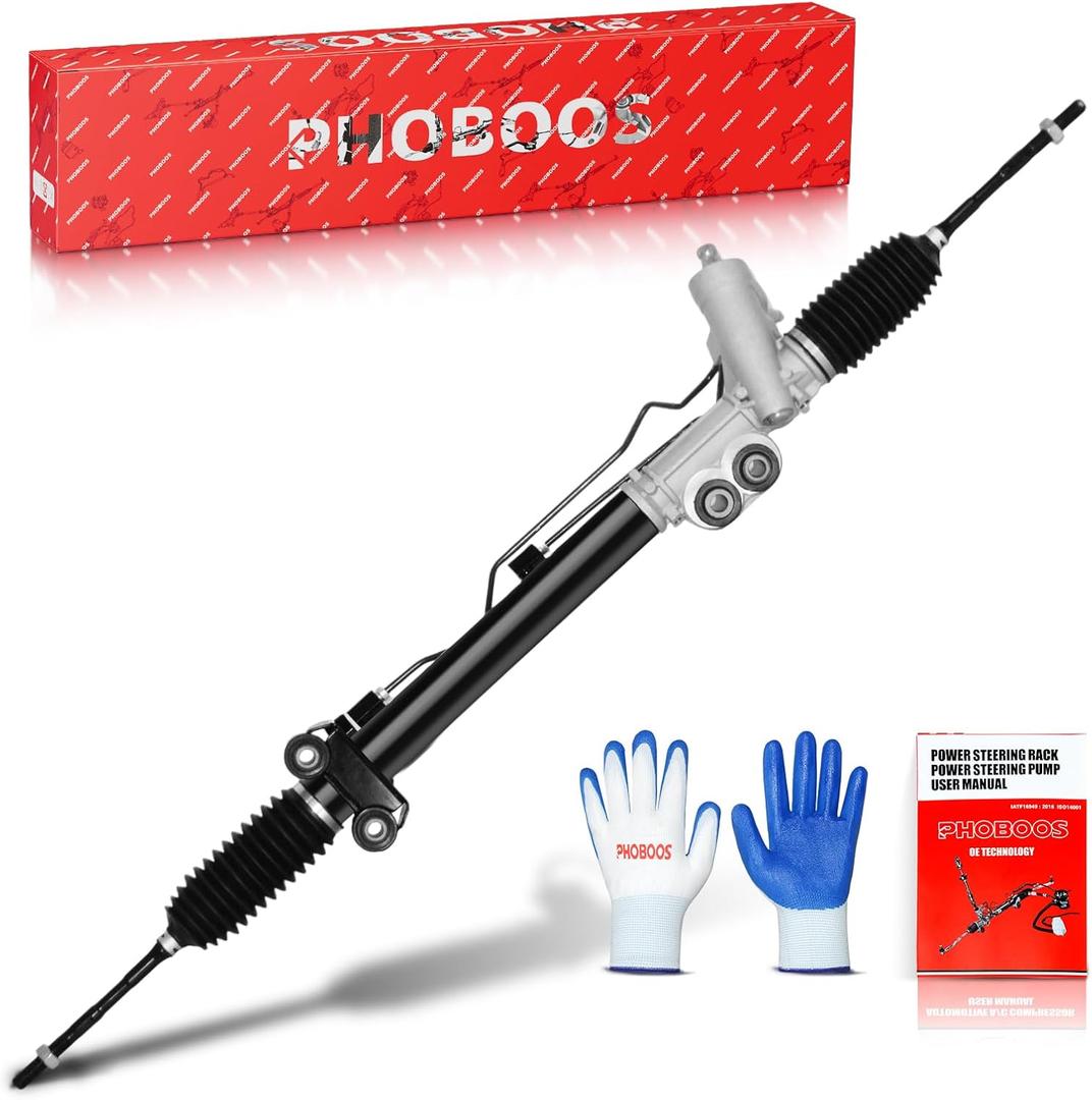PHOBOOS Hydraulic Power Steering Rack and Pinion Assembly Compatible with Infiniti FX35/FX45 2004-2008 3.5L/4.5L, New Unit, Leak Resistance, Direct Fit, Ref. 26-3031