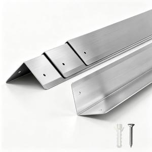 304 Stainless Steel Wall Corner Protector, 48x2 in, 4 Pack