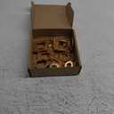 Vicenpal 16 Pcs Vintage Mini Picture Frames Baroque Antique Small Resin Jewelry Display Table Frame for Christmas DIY Photo Holiday Party Decoration (Gold)