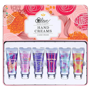 BODY & EARTH # LOVE Hand Cream for Women Hand Lotion Sets, Travel Size Hand Cream Gifts for Women Thanksgiving Day Christmas Day Gifts