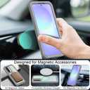 for Samsung Galaxy A36 5G Case, [Transparent & Holster Series] Belt Clip Full Body Shockproof Protective Cell Phone Cover with 2 Pack Tempered Glass Screen Protector (Gray/Clear)