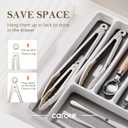 CAROTE Tongs for Cooking Heat Resistant Stainless Steel Kitchen Tongs with Non Scratch Silicone Tips, Perfect for Nonstick Cookware, BBQ Tongs Set of 3 (7"+9"+12")