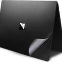 XSKN Pure Color Full Body Bubble Free Computer Vinyl Decal Sticker Cover Protective Skin for Microsoft Surface Laptop 1 2 3 4 5 Model Computer (Surface Laptop 3 15 inch, Black)