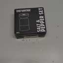 Salt and Pepper Shakers Set with Adjustable Pour Holes by CHEFVANTAGE - Stainless Steel