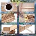 kathson Parakeet Nesting Box,Wooden Cockatiel Breeding Mating Boxes,Parrots Nest House Hut for Cage,Bird Nesting Box for Budgie,Conure,Canary,Finch and Small Medium Birds, L