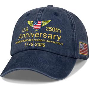 250 Anniversary USA Hat,United States of America 250th Anniversary Cap,US Patriotic Merchandise Gifts