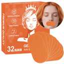 Mouth Tape for Sleeping - 32 Pack Orange Anti-Snoring Strips for Improved Nose Breathing and Snore Reduction,Gentle Transparent Tape Strips, Pain-Free Removal and Hypoallergic Tape