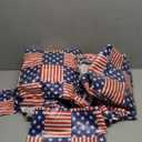 USA Pocket Square Patriotic America Flags Red White and Blue Stars and Stripes Tablecloth, Size 95x35in (1pc), 95x17in (2pcs)