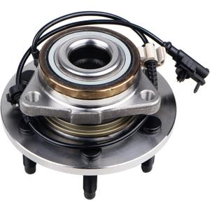 KUSATEC 515096 Front Wheel Bearing and Hub Assembly AWD/4WD Compatible with Cadillac Escalade ESV EXT, for Chevy Avalanche/Silverado Suburban 1500/Tahoe, GMC Sierra 1500 Yukon XL, 6 Lugs w/ABS