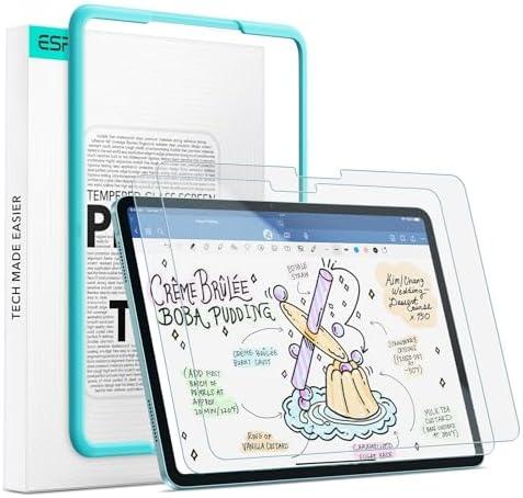ESR 1 Pack Paper-Feel Screen Protector for iPad Air 11 Inch M4/M3/M2 (2026/2025/2024, 8th/7th/6th Gen), Write and Draw Like on Paper, 9H Tempered Glass, Matte Anti-Glare with Alignment Frame
