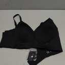 OEAK Womens Wireless Bras Comfortable Push Up Bra No Underwire Bra Full Support Lift Bralette Everyday Seamless Tshirt Bras (Large, Black)