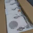 5 Light Bathroom Vanity Light, Brushed Nickel Vanity Lights for Morden Bathroom Lighting Fixtures Over Mirror Wall Light Fixtures with Clear Glass Shade ZCVL01BN-5