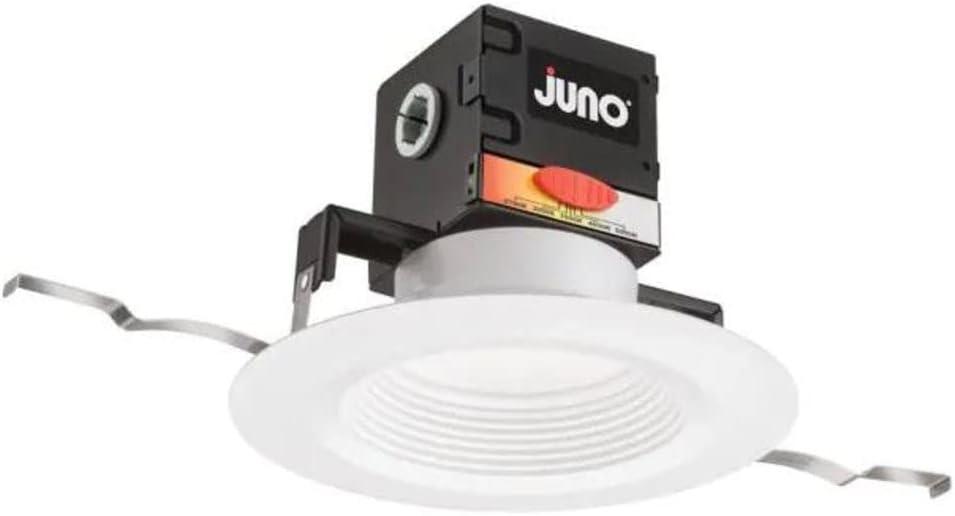 Juno JBK6 RD SWW5 90CRI CP6 MW M2 OneUP LED Downlight Series, 6-Inch, Baffle Trim, White