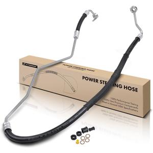 A-Premium Power Steering Pressure Hose Line Assembly Compatible with Mazda CX-7 CX7 2007 2008 2009 2010 2011 2012, 2.3L Gas, with Washer, Pump To Rack/Gear