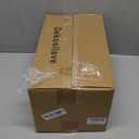 Dekosilave Kitchen Vegetable Storage Set of 3, Metal Onion Garlic Potato Storage Set, Kitchen Canisters Vegetable Keeper Containers with Aerating Holes and Wooden Lid (Beige)