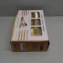 N9R 300PCS Gold Plastic Silverware, Heavy Duty Gold Plastic Cutlery Set Disposable Flatware Dinnerware, 100 Forks, 100 Spoons, 100 Knives, Perfect for Party, Wedding and Daily Use