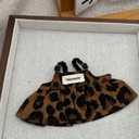 2 x Dolls Clothes Set for 17cm Doll,3 Piece Set Outfits for Dolls Accessories,Leopard Print Glasses+Leopard Print Dress+Straw Hat