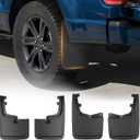 2025 Upgraded Mud Flaps for 2021-2026 Ford F150 Accessories Mudguards All Weather F150 Mudflaps No-Drill Front and Rear-Black,4 Pc. (Not fit Raptor Models)