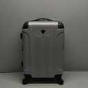 Travelers Club Chicago Hardside Expandable Spinner Luggage, Silver, 20" Carry-On
