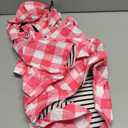 Dog rain Coat Waterproof Raincoat Puppy Jacket with Legs Buttons Zipper Hood Drawstring Fit for Yorkie Terrier Schnauzer Poodle Border Collie Labrador Golden Retriever 8lbs to 80lbs Pink XXL