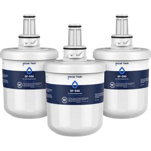 GLACIER FRESH Replacement for DA29-00003G Water Filter, Compatible with Samsung* Aqua-Pure Plus, DA29-00003F, DA29-00003B, HAFCU1, RFG237AARS, FMS-1, RS22HDHPNSR, RSG257AARS, WSS-1, 3 Pack