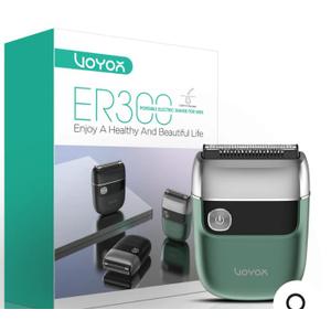 VOYOR Foil Shaver Portable 2 in 1 Double Shavers for Men ER300 Black