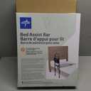 Medline Bed Assist Bar with Storage Pocket, Height Adjustable Bed Rail for Elderly Adults, Assistance for Getting In and Out of Bed at Home