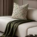 Vintage Green Mallard Duck Pillow Covers 18x18, Mallard Duck Nursery Decor, Farmhouse Country Farm Animal Decorative Throw Pillow Covers for Home Living Room Kids Bedroom Sofa Couch Set of 2 (Color-03)