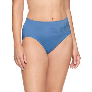 Warner's Warners Womens No Pinching No Problems Dig-free Comfort Waist Smooth and Seamless Hi-cut Rt5501p (Large, French Blue)