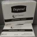 Depend Underpads XL, Disposable Incontinence Bed Pads for Adults, Slip Resistant, 36" x 30", 48 Count