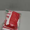 Haysandy Halloween Costume Set Striped Cosplay Shirt Hat Sock for Christmas Party Outfit (Large, Red White)