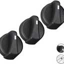 Peterbilt AC Heater Blower Fan Control Knobs (3 Pcs) | Compatible with Peterbilt 330 350 357 367 375 378 379 384 386 387 HVAC Climate Control Module Switch | Replaces 702-5401 121-0001-000