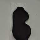 Weighted Eye Mask for Sleeping, 3D Contoured Sleep Mask Blackout with Adjustable Strap, Lash Extensions Sleeping Mask for Travel, Eye Cover Blindfold for Men Women (Black, 4.6oz)