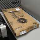 Regalo Safety 29-49" Easy Step Extra Wide Baby Gate for Doorways & Bottom of Stairs, Pressure Mounted Safety Gate with Door for Babies, Toddlers & Pets, Black