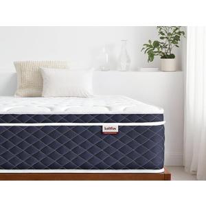 KELTFOS Twin Mattress 12 Inch, Hybrid Mattress in a Box, Individual Pocket Spring with Motion Isolation, Personalized Support &Zoned Pressure Relief, Certified Safe Memory Foams, Medium Firm Feel