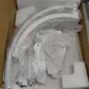 Half Moon Light for Lash Tech, Flexible Lash Lamp with Phone Holder for Eyelash Nail Art Tattoos Skincare, 5 Color Temperatures & Brightness Setting LED Floor Lamp Esthetician Light