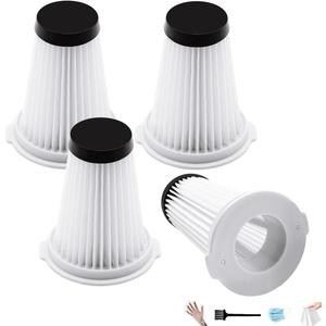 K3000 HEPA Vacuum Filter Replacement for Kenmore Vacuum, Compatible with Models 10438 DS4015 DS4020 DS4030 DS4065 DS4090 DS4095, 4 Pack Washable Vacuum Filter with Brush