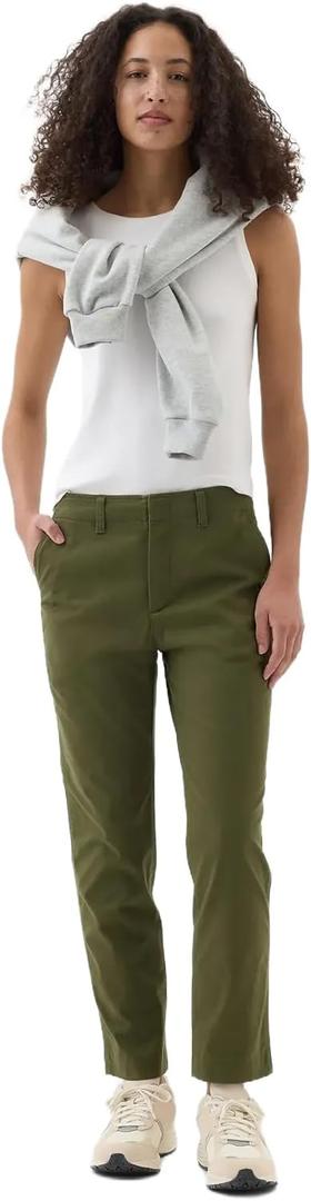 Gap Women's Downtown Khaki Pant (0, Army Jacket Green)