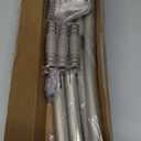 Brushed Nickel Curved Shower Curtain Rod 33-78 Inches Adjustable Splicing Design Curved Shower Rods Round Shower Curtain Rod Rust Proof Stainless Steel Curved Shower Rods For Bathroom Need to Drill (35-76")