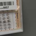 Brown Lash Clusters Natural Eyelash Extensions 9-10-11MM Short Wispy Cluster Lashes Extensions CC Curl Pre-Mapped Cat Eye Eyelash Clusters for Effortless Application