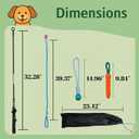 Flirt Pole for Dogs, Tether Tug Outdoor Dog Toy, Interactive Toys for Large Breed & Puppies, Agility Training Equipment, Durable Rope Toy with Chew Ball, Exercise & Training Tool