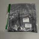 Summer Casual Boho Blouse for Women Fashion Floral Shirt Ruffle Short Sleeve Crewneck Chiffon Tops (Black, XXL)