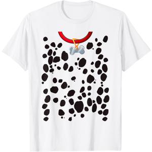 Dalmatian Costume Print Dog Dalmatians Halloween Adult Kids T-Shirt, Size XS
