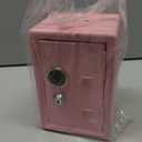 Younion Money Safe and Cash Lock Box, Mini Size Security Safe Box for Money Jewelry and valuables, 4.6"x 4.2"x 6.9" Pink