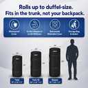 Hazli Matrix AirCell Memory Foam Camping Mattress Pad - CertiPUR-US Roll Up Mattress for Adults - Portable Foam Sleeping Mats for Camping - Camp Cot Sleeping Pad - Floor Sleep Mat Bed Roll for Car RV